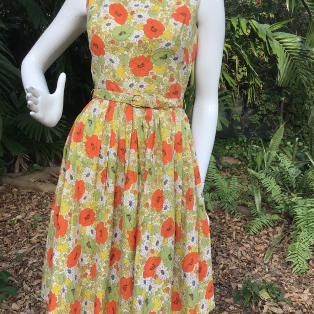 Vintage 1950s Cotton Dress - image 8